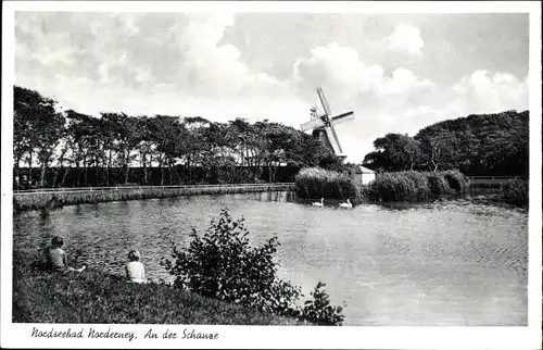 Ak Nordseebad Norderney Niedersachsen, Partie an der Schanze