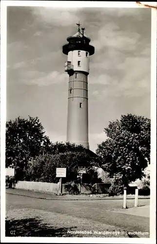 Ak Nordseebad Wangerooge in Ostfriesland, Leuchtturm