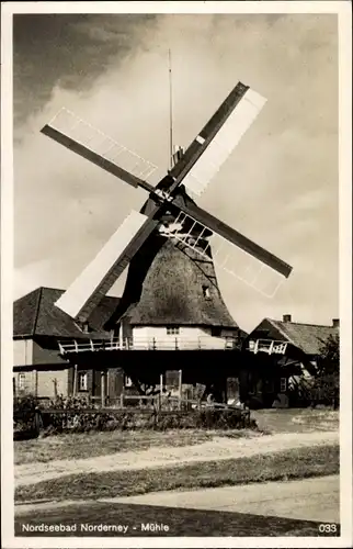 Ak Norderney in Ostfriesland, Windmühle