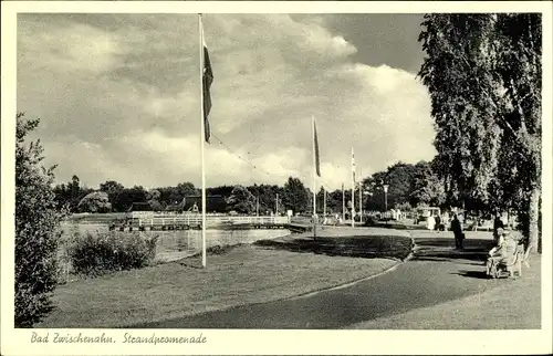 Ak Bad Zwischenahn in Oldenburg, Strandpromenade