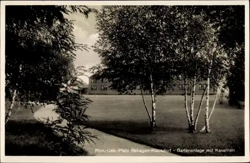 Ak Rehagen Klausdorf b. Zossen, Pionier Übungsplatz, Gartenanlage, Kaserne