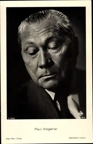 Ak Schauspieler Paul Wegener, Portrait, UFA Nr. A 3665/1