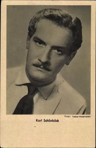 Ak Schauspieler Karl Schönböck, Portrait, Krawatte