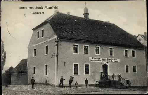 Ak Mansfeld im Harzvorland, Gasthof zum Ratskeller