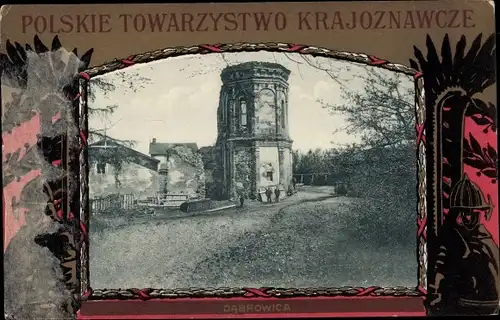 Passepartout Ak Dąbrowica Westpommern, Polskie Towarzystwi Krajoznawcze, Piotr Firlej