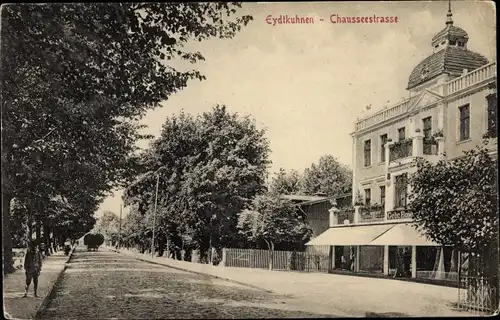 Ak Tschernyschewskoje Eydtkuhnen Ostpreußen, Chausseestraße