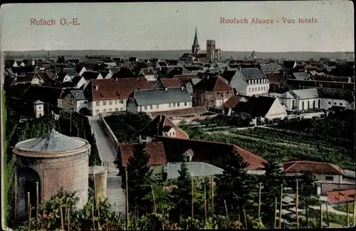 Ak Rouffach Rufach Elsass Haut Rhin, Panorama