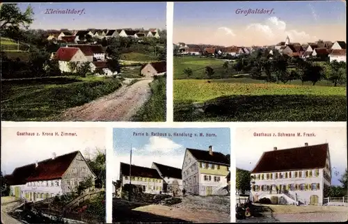 Ak Kleinaltdorf Gaildorf am Kocher in Baden Württemberg, Gasthaus zur Krone, Großaltdorf