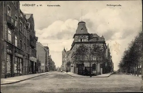 Ak Höchst Frankfurt am Main, Dalbergstraße, Kaiserstraße