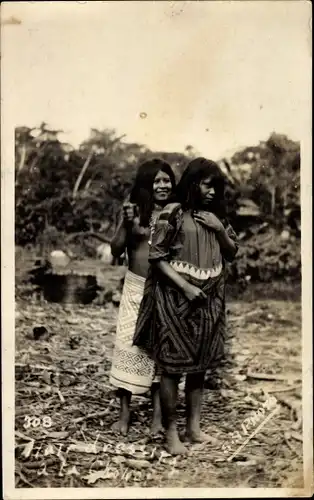 Foto Ak Südamerika, Chokoi Indians, zwei Frauen