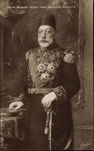 Ak Sultan Mehmed V., Osmanisches Reich, Ghazi Mehmed Rechad V.