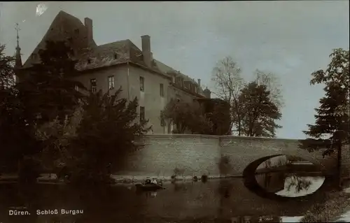 Ak Düren im Rheinland, Schloss Burgau