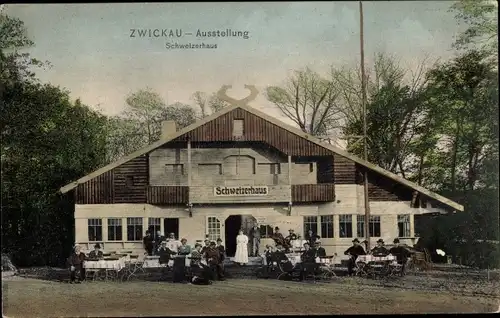Ak Zwickau in Sachsen, Gewerbe und Industrieausstellung 1906, Schweizerhaus