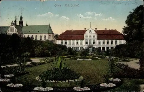 Ak Oliva Gdańsk Danzig, Kgl. Schloss