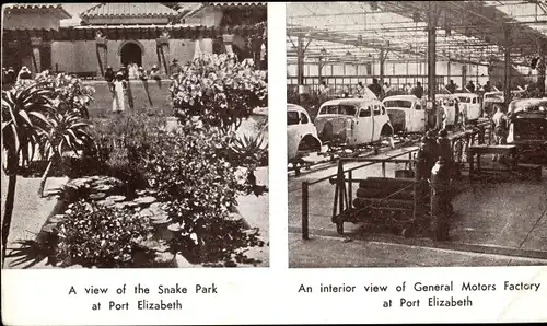 Ak Port Elizabeth Südafrika, Snake Park, General Motors Factory, Autofabrik