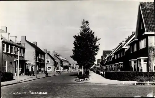 Ak Castricum Nordholland Niederlande, Torenstraat