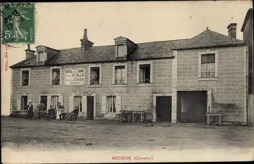 Ak Mézidon Calvados, Hotel de la Gare