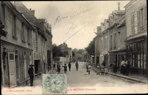Ak Mézidon Calvados, Straßenpartie