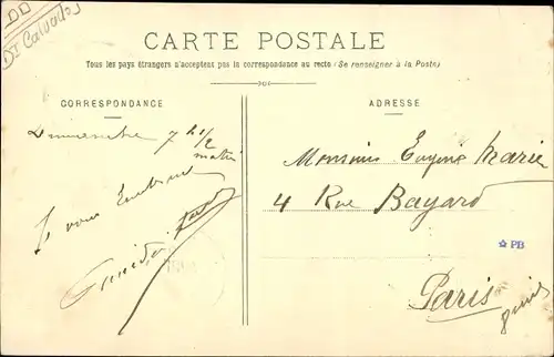 Ak Dozulé Calvados, La Grande Rue, au loin l'Eglise