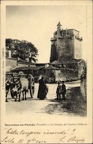 Ak Bazoches en Pareds Vendée, Le Donjon de l'ancien Chateau