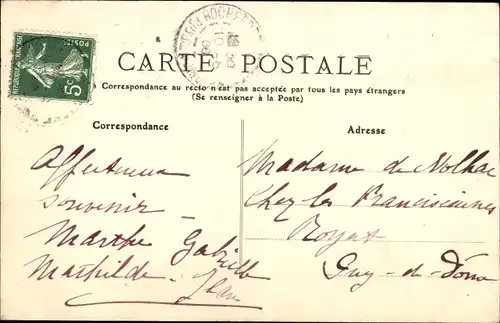 Ak Orcival Puy de Dôme, La Procession