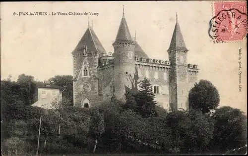 Ak Saint Jean le Vieux Pyrénées Atlantiques, Le Vieux Chateau de Varey