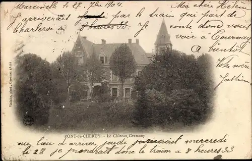 Ak Pont de Chéruy Isère, Le Chateau Grammont