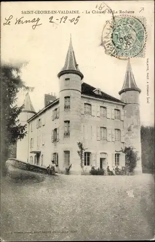 Ak Saint Geoire en Valdaine Isère, Le Chateau de La Rochette