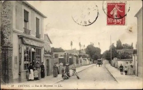 Ak Créteil Val de Marne, Rue de Mayenne