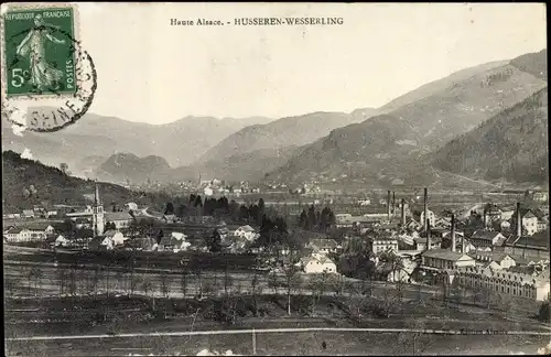 Ak Husseren Hüsseren Wesserling Elsass Haut Rhin, Panorama