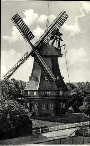 Ak Wyk auf Föhr Nordfriesland, Mühle