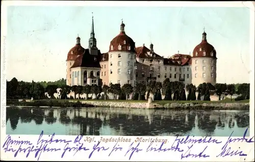 Ak Moritzburg Sachsen, Königliches Jagdschloss