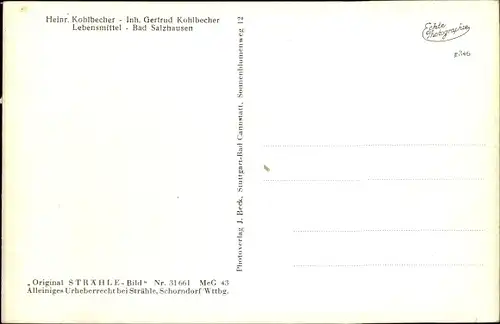 Ak Bad Salzhausen Nidda in Hessen, Fliegeraufnahme vom Ort