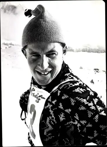 Foto Wintersport, Schweizer Skifahrer Adolf Mathis