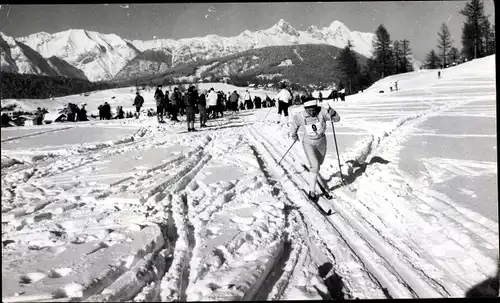 Foto Wintersport, Deutsche Skilangläuferin Rita Czech Blasel, Staffel