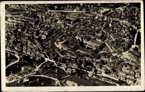 Ak Sankt Gallen Stadt Schweiz, Blick auf den Ort, Fliegeraufnahme