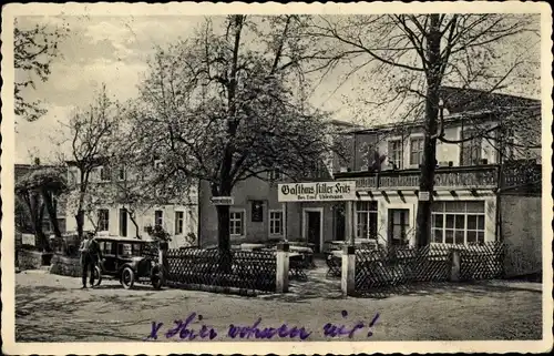 Ak Waltersdorf Bad Schandau Sächsische Schweiz, Gasthaus Stiller Fritz, Inh. Emil Uhlemann