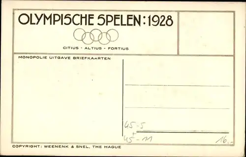 Ak Amsterdam Nordholland Niederlande, Olympiade 1928, De Uruguay Keeper redt Schitterend