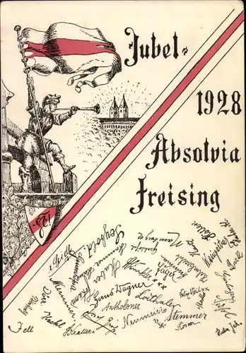 Studentika Ak Freising in Oberbayern, Jubel Absolvia 1928