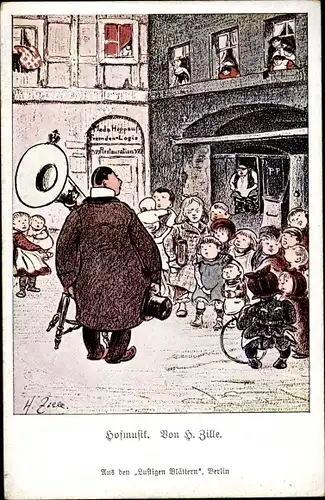 Künstler Ak Zille, Heinrich, Hofmusik