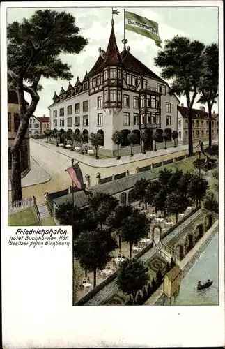 Ak Friedrichshafen, Hotel Buchhorner Hof von Anton Birnbaum