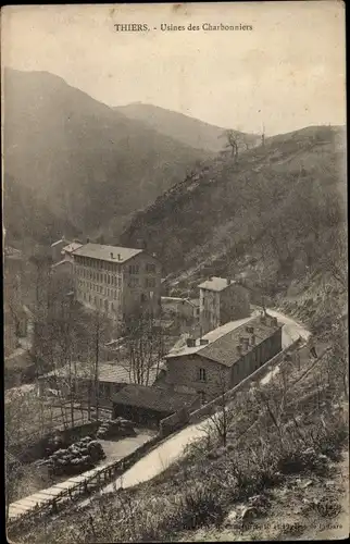 Ak Thiers Puy de Dôme, Usines des Charbonniers