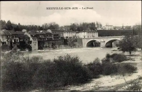 Ak Neuville sur Ain Ain, Le Pont