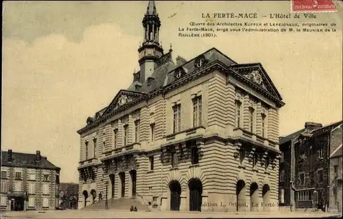 Ak La Ferté Macé Orne, L'Hotel de Ville