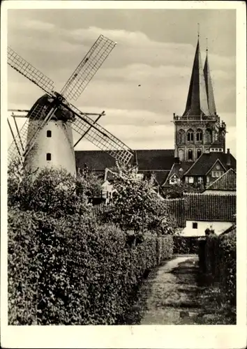 Ak Xanten am Niederrhein, Dom mit Mühle
