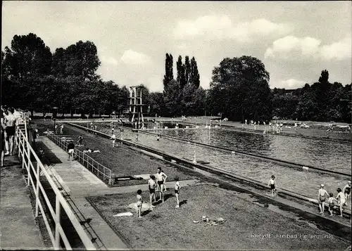 Ak Rheydt Mönchengladbach am Niederrhein, Freibad Hellermühle