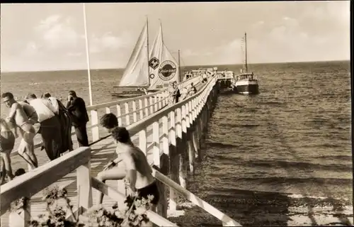 Ak Ostseebad Niendorf Timmendorfer Strand, Partie an der Seebrücke, Hotel Stadt Hamburg