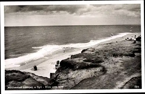 Ak Kampen auf Sylt, Blick vom Kliff