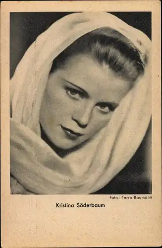 Ak Schauspielerin Kristina Söderbaum, Portrait