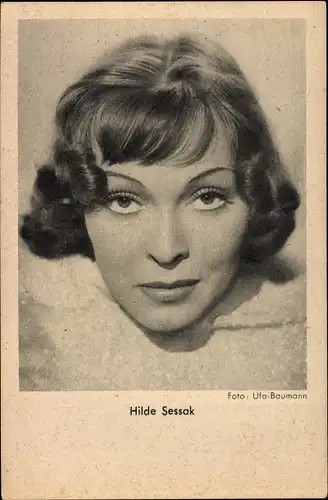 Ak Schauspielerin Hilde Sessak, Portrait